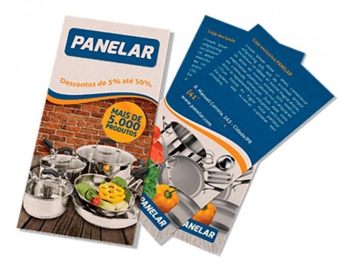 Folheto 10x30cm